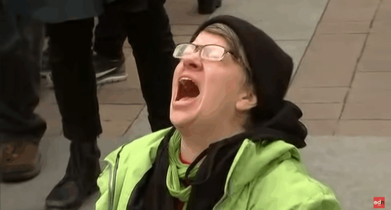 Screaming Democrat.