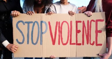 stop violence poster