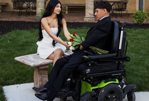 A disabled man dating a normal woman has clapped back at haters who say they 'don't understand' how someone 'like him' got a girlfriend like her