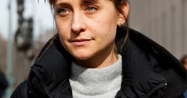 Disgraced Smallville actor Allison Mack, who pleaded guilty over her role in a sex-trafficking case tied to the cult group NXIVM, tied the knot two weeks after being released from prison; she is seen in New York back in February 2019