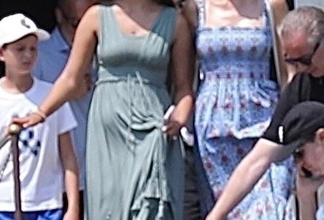 Ivanka Trump was spotted enjoying a day out in Venice with her husband, Jared Kushner , and their three kids ahead of Jeff Bezos and Lauren Sanchez's wedding