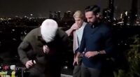 Anderson Cooper and his CNN team were forced to evacuate live on air while broadcasting live from Tel Aviv