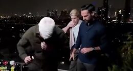 Anderson Cooper and his CNN team were forced to evacuate live on air while broadcasting live from Tel Aviv