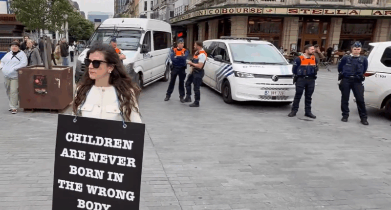 Duo Arrested In Belgium For Holding Signs Defying Transgenderism