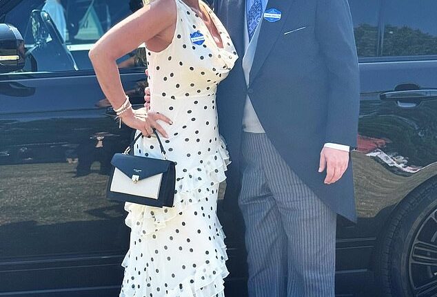 Eamonn Holmes puts on a loved up display with girlfriend Katie Alexander as they attend Ascot - weeks after he removed wedding ring amid Ruth Langsford split