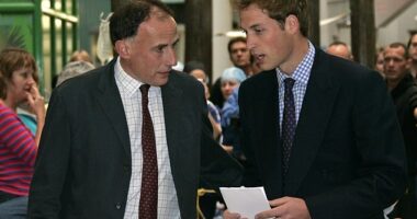 Jamie Lowther-Pinkerton, pictured in 2005 with a younger Prince William, has joined the call for an end to so-called lawfare that dates back to the Troubles