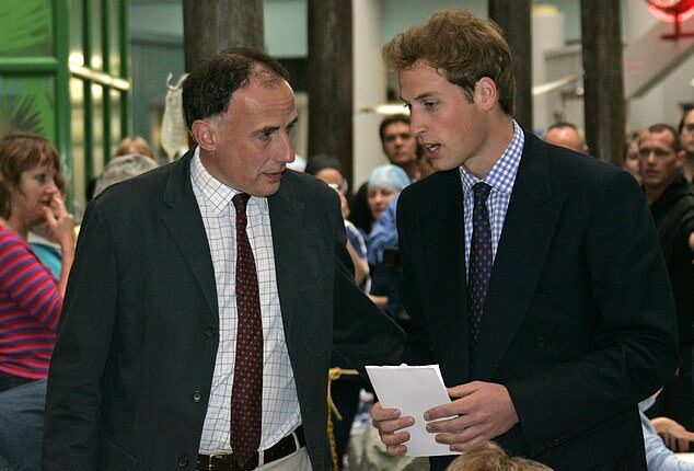 Jamie Lowther-Pinkerton, pictured in 2005 with a younger Prince William, has joined the call for an end to so-called lawfare that dates back to the Troubles