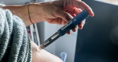 Weight-loss drugs could prevent hormone replacement therapy from working – and put the health of menopausal women at risk. Pictured: File photo