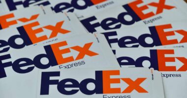 FedEx hopes to save $1 billion this fiscal year. But its profit forecast is still sinking shares, as tariffs weigh on shipments.