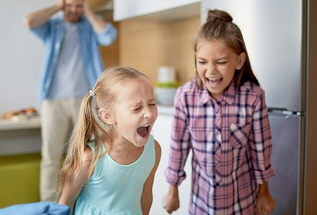 A child psychologist has revealed five phrases that parents should never use if they want well-behaved children (stock image)