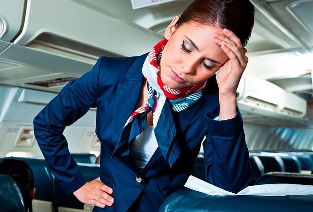 Mitra Amirzadeh, who is an Orlando-based flight attendant, revealed she has her own secret method of dealing with difficult passengers (stock image)