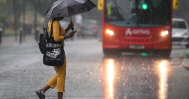 Flood warning for middle of heatwave as thunderstorms set to batter parts of UK