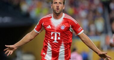 England captain Harry Kane has scored 83 goals in just 93 appearances for Bayern Munich