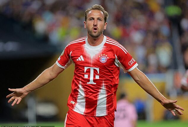 England captain Harry Kane has scored 83 goals in just 93 appearances for Bayern Munich