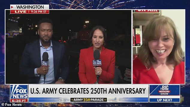 Former intelligence official, Rebekah Koffler (right), was quickly taken off air after she appeared to slur her words during a Fox News interview