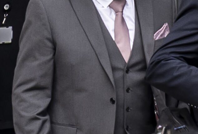 Robert Bush, 47, faces 30 counts of preventing a lawful burial and 30 counts of fraud by false representation relating to bodies found at his firm, Legacy Independent Funeral Directors, in Hull in March last year (Bush pictured outside court today)