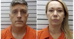 Jon Hallford, left, the co-owner of Return to Nature Funeral Home, pleaded guilty to conspiracy to commit wire fraud in federal court last year. He was handed a 20-year sentence. Wife, Carie Hallford, is scheduled to go to trial in the federal and state cases in September