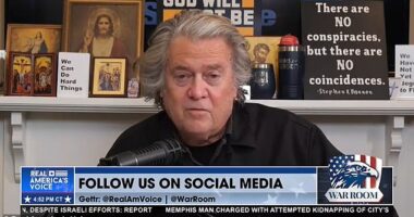 Steve Bannon has taken his war on Fox News over their coverage of the Israel-Iran war to another level, suggesting the network be investigated for helping a foreign agent
