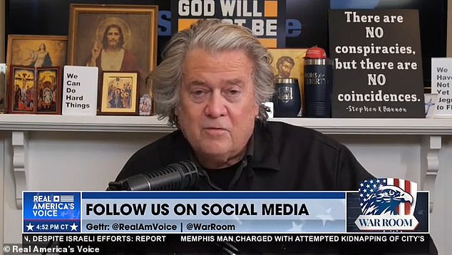 Steve Bannon has taken his war on Fox News over their coverage of the Israel-Iran war to another level, suggesting the network be investigated for helping a foreign agent
