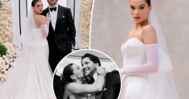 Hailee Steinfeld reveals details on her wedding dress that left Josh Allen stunned
