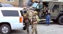 Heavily armed federal agents blow door off suspect’s home. He wasn’t there — but girlfriend and kids were