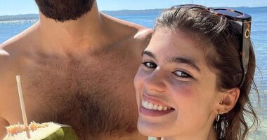 Liam Gallagher's daughter Molly Moorish soaks up the sunshine on holiday with boyfriend Nat Phillips in 2022