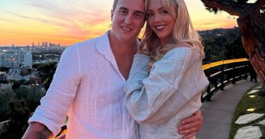 Annie Knight is working hard to ensure she looks radiant for her upcoming wedding to fiancé Henry Brayshaw (both pictured)