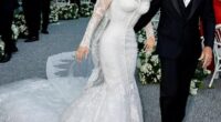 Lauren Sanchez in her Dolce & Gabbana wedding dress as she weds Jeff Besos during their Venice nuptials