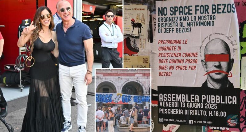 How Jeff Bezos, Lauren Sánchez plan to outwit wedding protesters