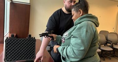 Linda Sanders, 62, is a public transportation bus operator in Virginia and first-time gun owner. She attended the NRA's concealed carry safety course on June 1 after feeling increasingly unsafe at work and when at home alone