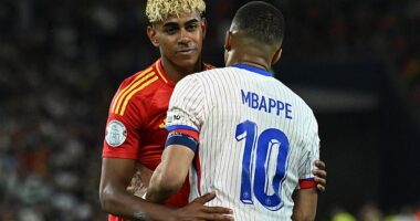 Lamine Yamal's Spain (left) were involved in a thrilling clash with Kylian Mbappe's France