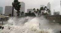 Forecasters are tracking a large weather disturbance forming near Florida that could disrupt July Fourth holiday plans for millions across the Southeast (STOCK)