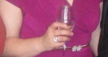 Naomi Holbrook before she lost five stone in a year. At her heaviest, aged 39, she weighed 18 stone and, at 5ft 5ins, wore a dress size 18-20. She was also pre-diabetic and had back pain