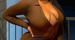 A US-based influencer known as @Theehtxhottiee (pictured) has opened up about her second BBL surgery, in order to make others aware of the risk