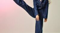 Jacket and Trousers, Karen Millen. Necklace, Laura Lombardi. Shoes, Kurt Geiger