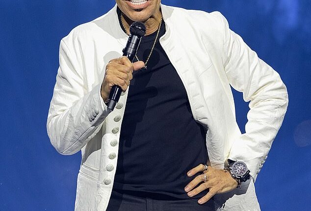 Lionel Richie made a candid confession about his health as he took to the stage at London's O2 Arena on Friday (Seen on Friday)