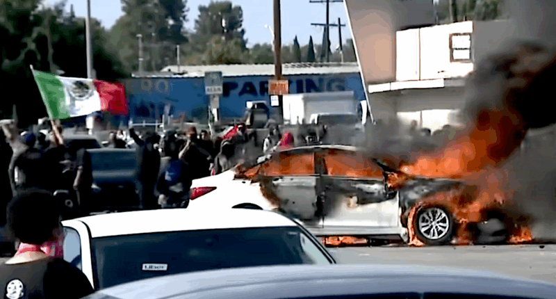 Illegals Violently Rioting in LA Is Natural Result Of Dem Rule