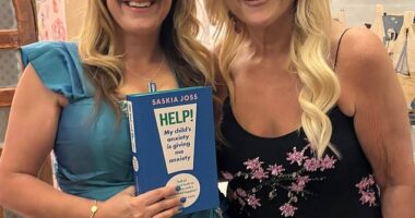 Saskia – a mother of two – is a joyful, energetic presence who talks thoughtfully, wittily and fast. It just so happens that she’s the daughter of Vanessa Feltz