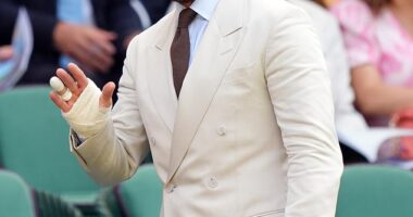 Sir David Beckham led the stars who were out in force in London's heatwave on Monday to attend the first day of the Wimbledon Championships 2025