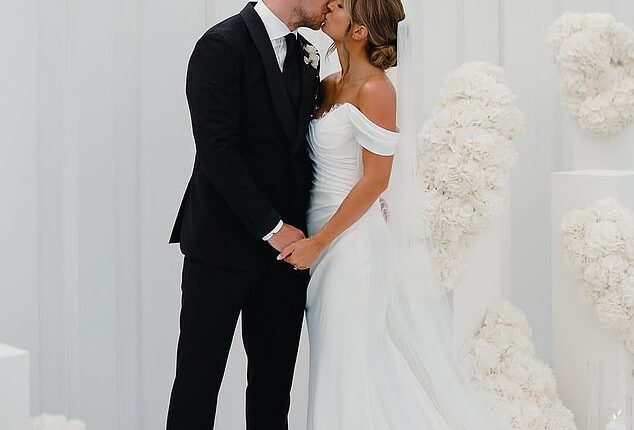 Dani Dyer and Jarrod Bowen tied-the-knot in a lavish 'Bridgerton-themed' wedding ceremony wedding on Friday