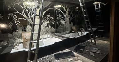 Newly emerged photographs reveal the state of James Corden's derelict house in Oxfordshire