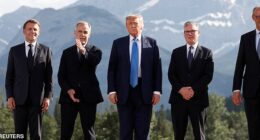Iran delivered a message to Trump at the G7 summit last week (pictured) threatening to unleash sleeper cell terrorists if the US attacked Iran