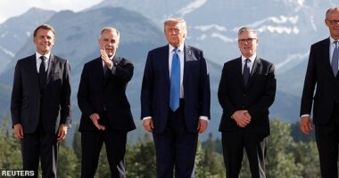 Iran delivered a message to Trump at the G7 summit last week (pictured) threatening to unleash sleeper cell terrorists if the US attacked Iran