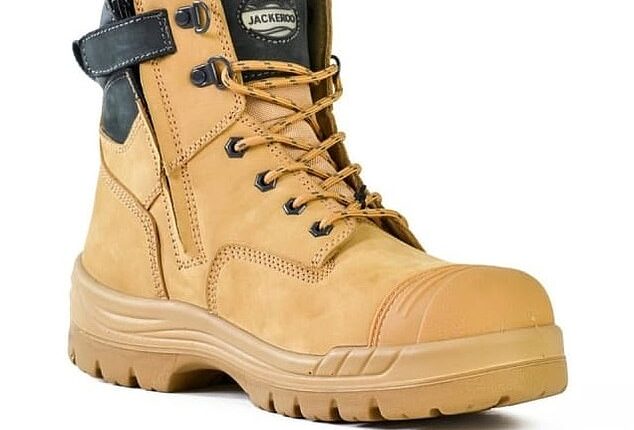 An Irish tradie took to Reddit lamenting about how he was struggling to find a worthy replacement for his Kmart Zip Sided Safety Boots, $89 (pictured)