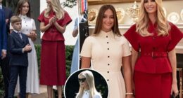 Ivanka Trump's daughter borrows mom's dress for White House visit