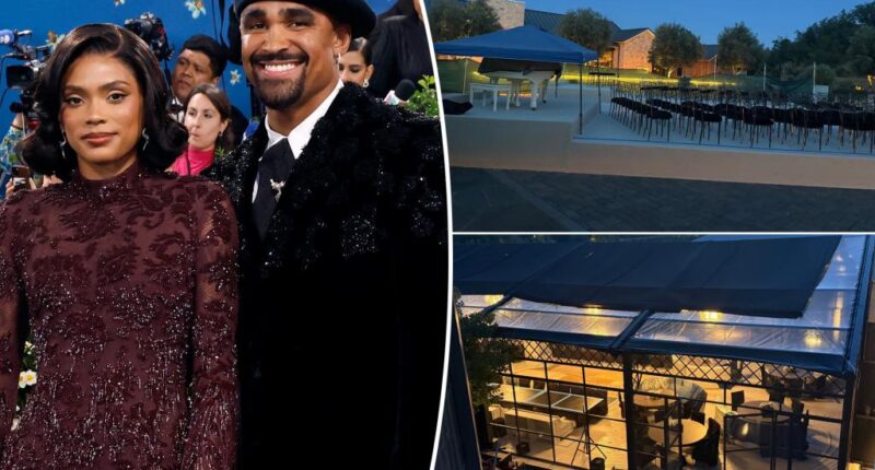 Jalen Hurts and Bry Burrows host wedding celebration in Napa Valley