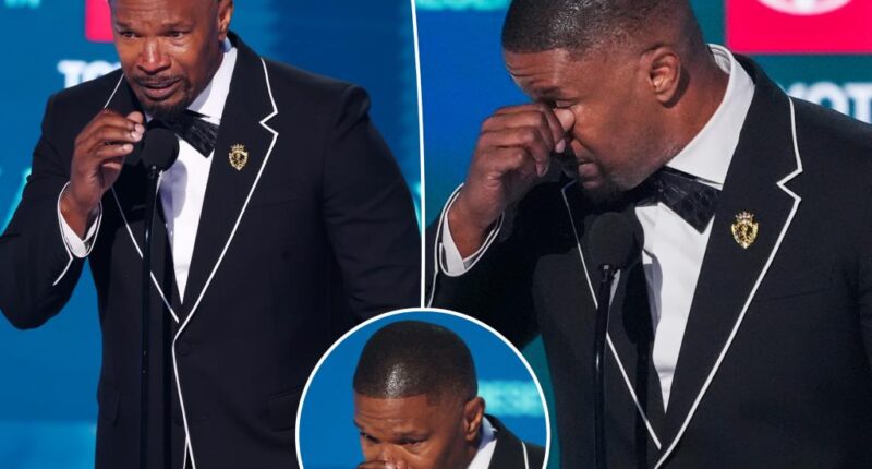 Jamie Foxx breaks down in emotional BET Awards 2025 speech two years after stroke
