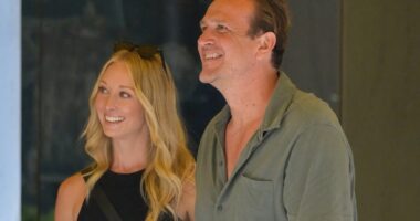 Jason Segel’s new fiancée Kayla Radomski flashes engagement ring and more star snaps