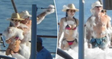 Jeff Bezos and Lauren Sánchez throw lavish foam party on $500M superyacht ahead of nuptials