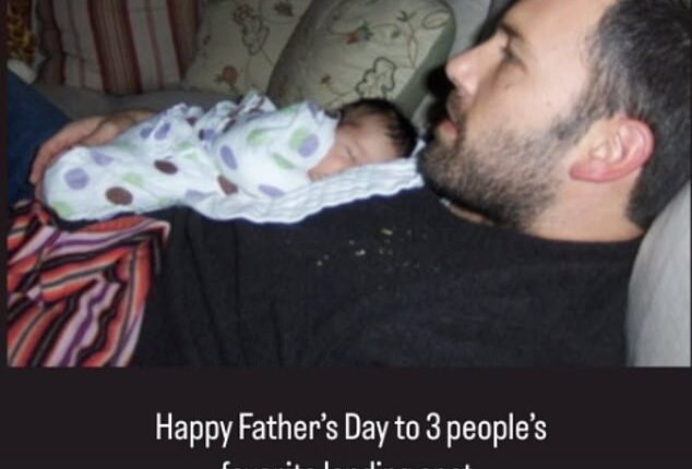 Jennifer Garner paid a loving Father's Day tribute to her ex-husband Ben Affleck with a touching throwback photo of the doting dad